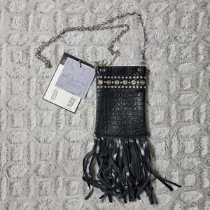 Youmi K Two Chics Versatile Bag, Cute Rhinestones, Fringe, Animal Print